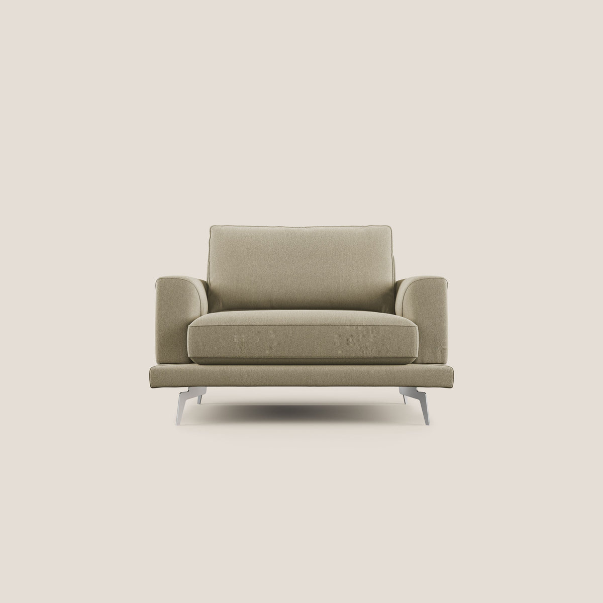 Dorian poltrona moderna in tessuto smacchiabile T05 cammello - divitt.sbs