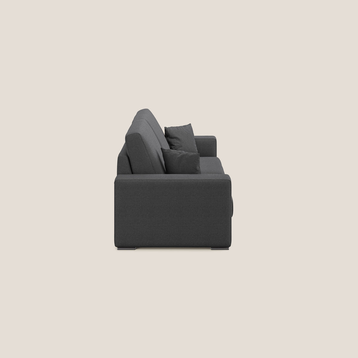 Marte divano in tessuto smacchiabile impermeabile T08 antracite - divitt.sbs