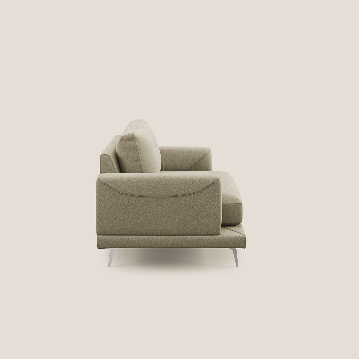 Dorian poltrona moderna in tessuto smacchiabile T05 cammello - divitt.sbs