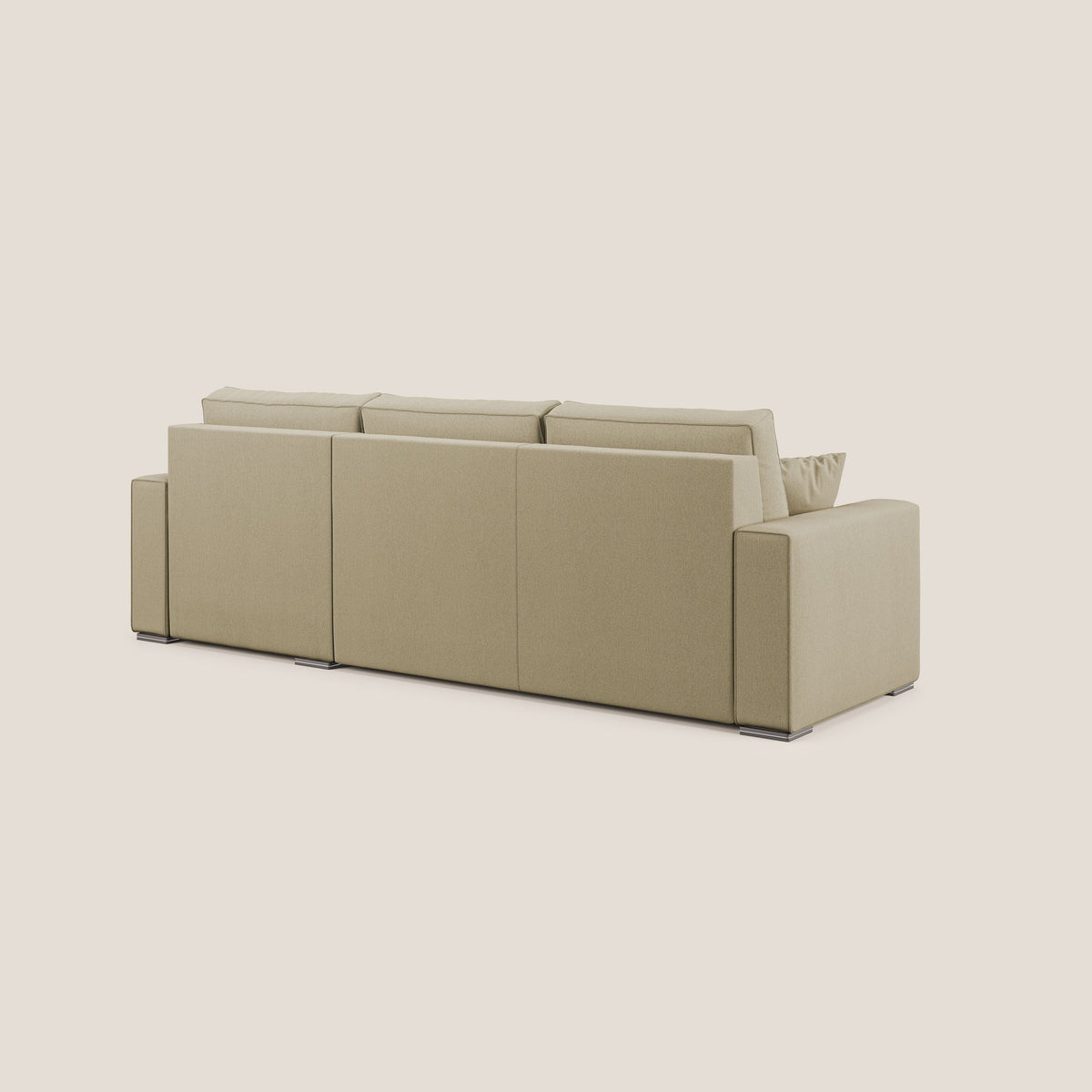 Dream Divano letto angolare in tessuto smacchiabile T05 cammello - divitt.sbs