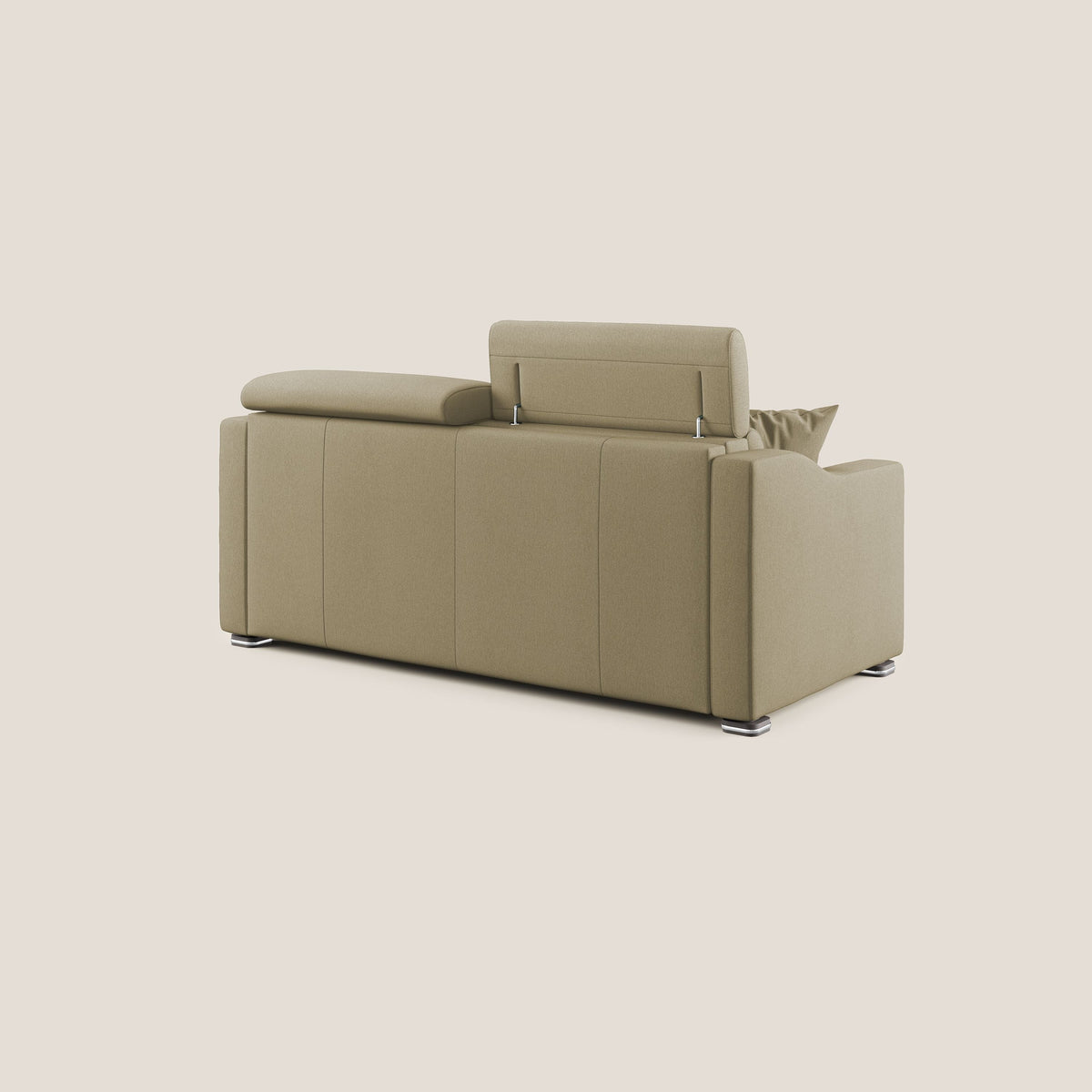 Amber divano letto matrimoniale in tessuto smacchiabile T05 cammello - divitt.sbs