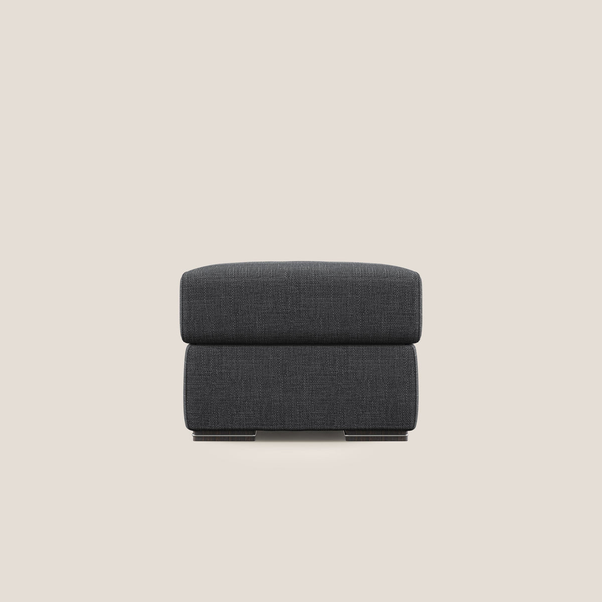 Sun pouf apribile contenitore in tessuto impermeabile morbido intreccio T06 antracite - divitt.sbs