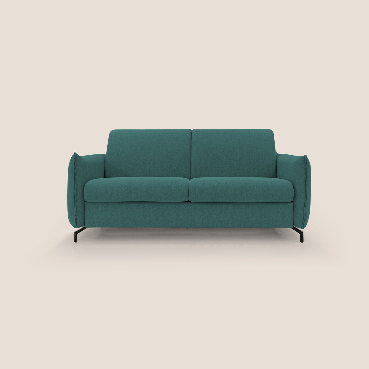 Scarlet divano letto in tessuto misto cotone impermeabile T19 petrolio - divitt.sbs