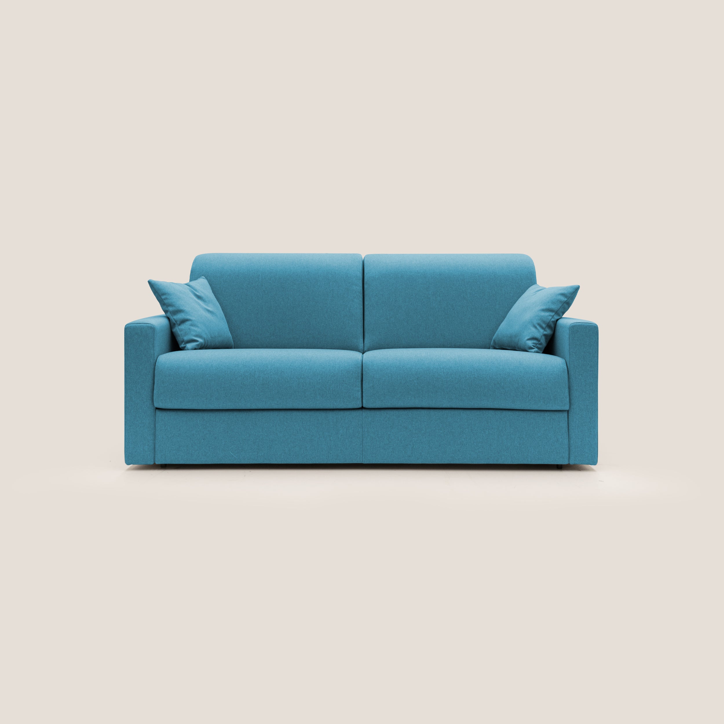 Chris Divano letto matrimoniale in tessuto impermeabile T13 azzurro - divitt.sbs