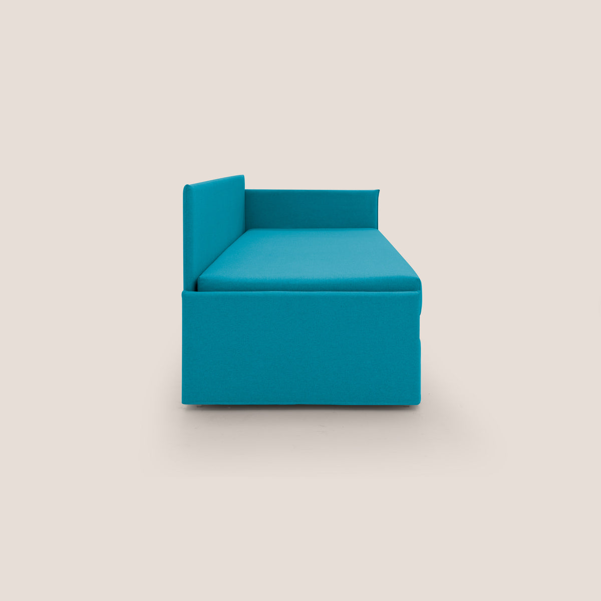 Durini Divano duplex con doppio letto in tessuto simil cotone impermeabile T13 azzurro - divitt.sbs
