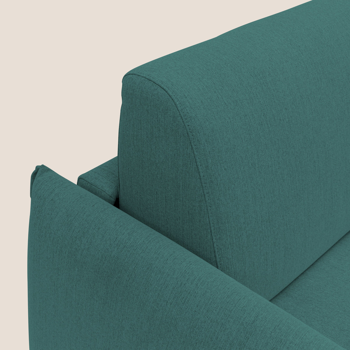 Scarlet divano letto in tessuto misto cotone impermeabile T19 petrolio - divitt.sbs