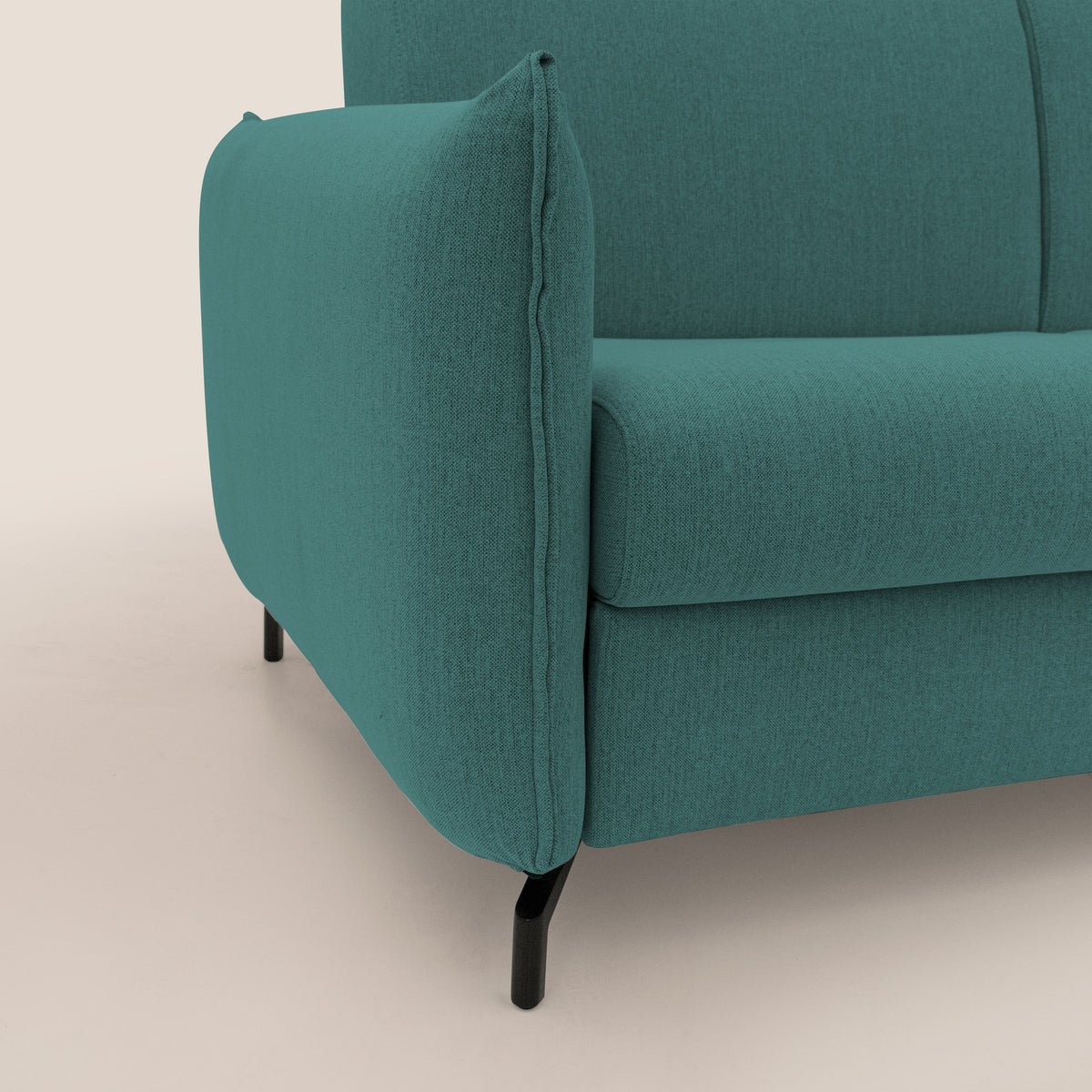Scarlet divano letto in tessuto misto cotone impermeabile T19 petrolio - divitt.sbs