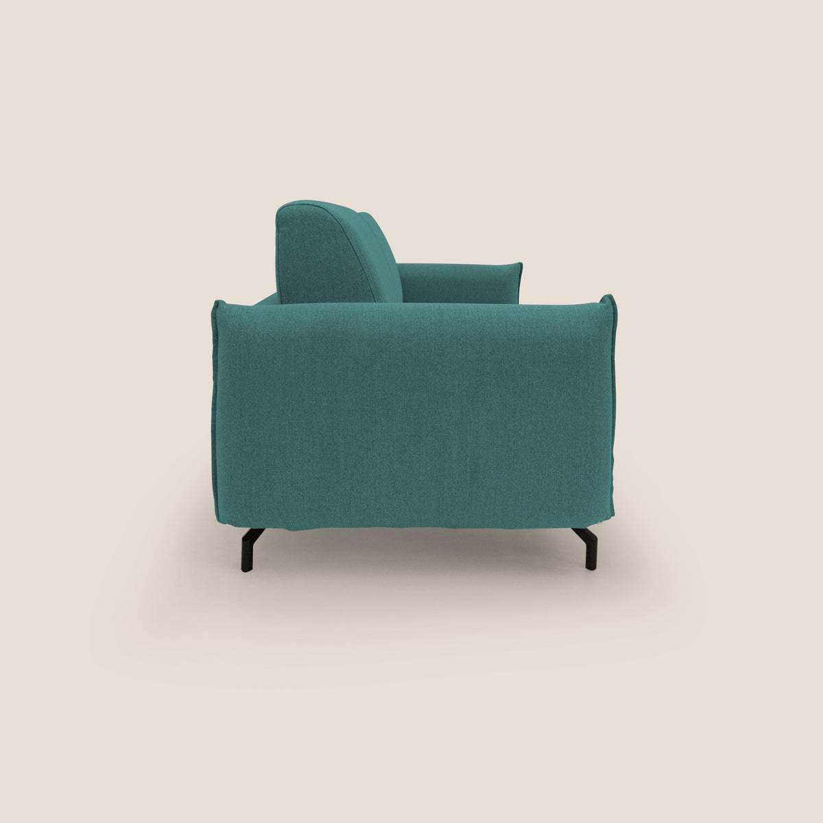 Scarlet divano letto in tessuto misto cotone impermeabile T19 petrolio - divitt.sbs