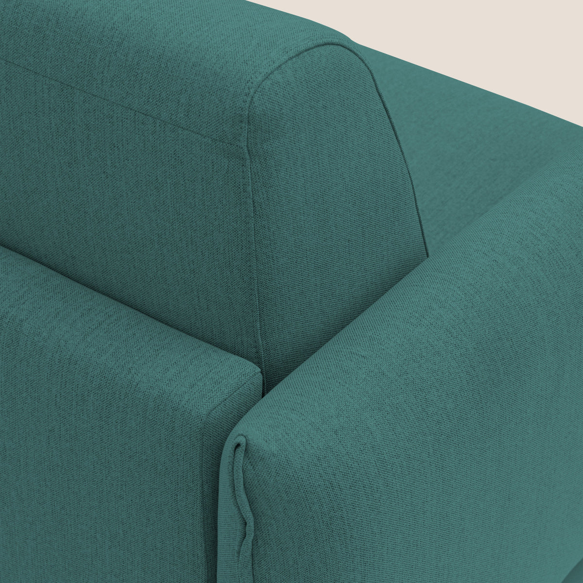 Scarlet divano letto in tessuto misto cotone impermeabile T19 petrolio - divitt.sbs