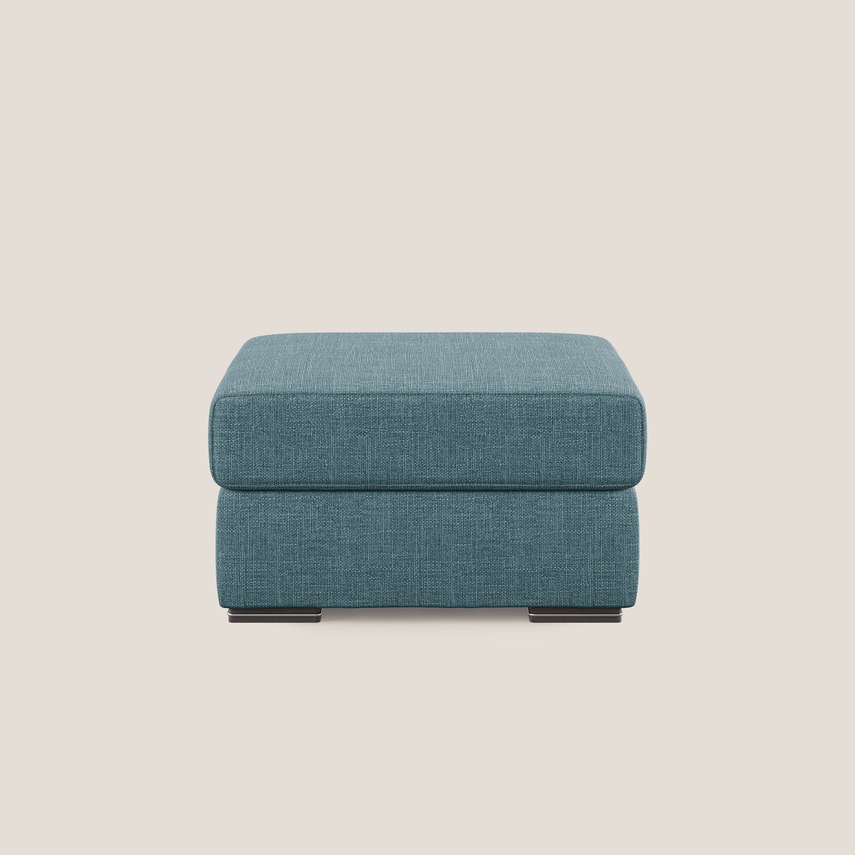 Sun pouf apribile contenitore in tessuto impermeabile morbido intreccio T06 azzurro - divitt.sbs