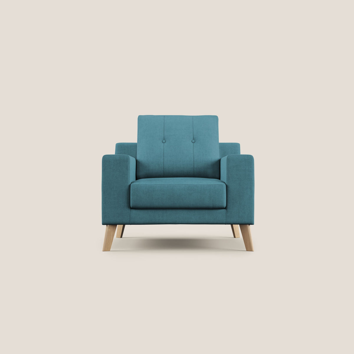 Danish poltroncina in tessuto morbido impermeabile T02 azzurro - divitt.sbs