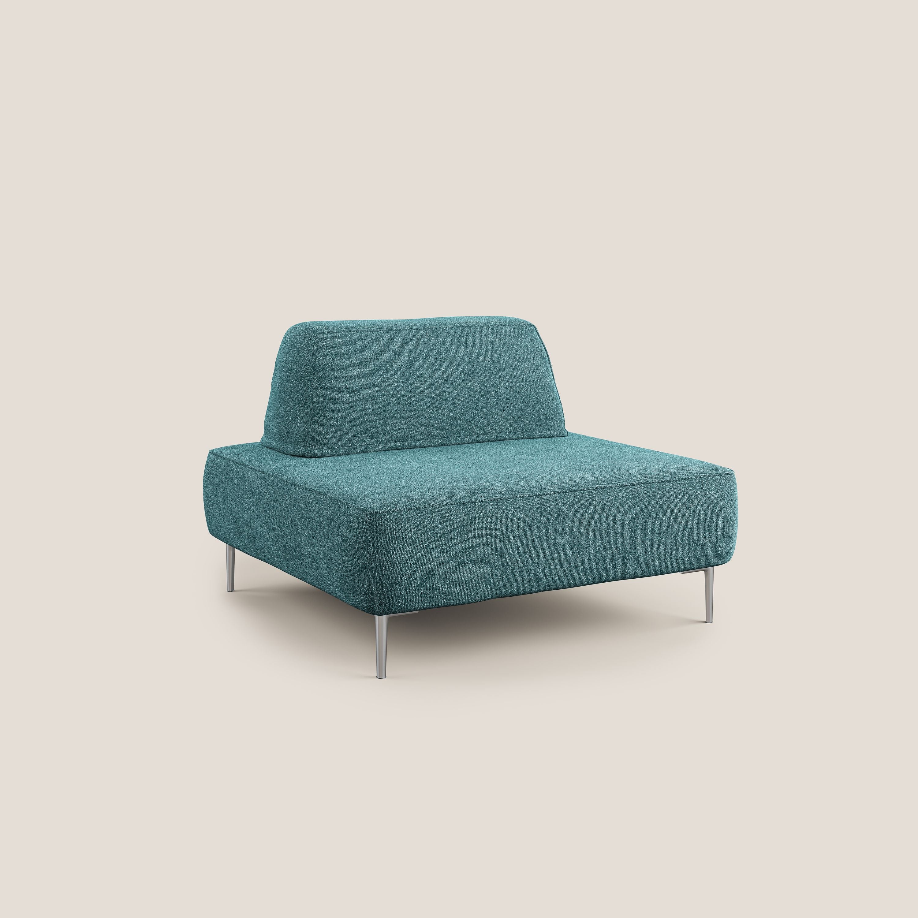 Newton poltrona modulare con schienali movibili T07 azzurro - divitt.sbs