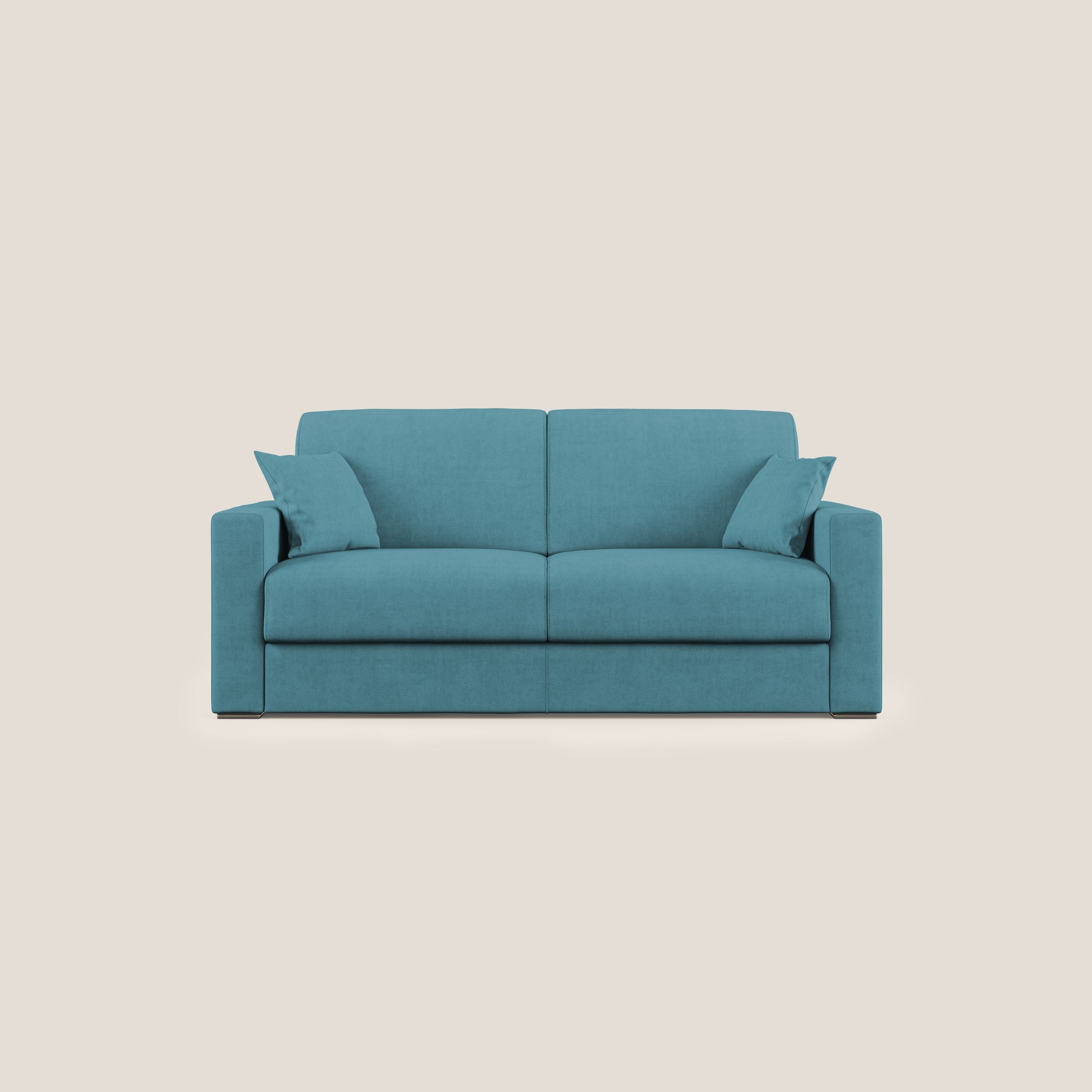 Best Divano letto matrimoniale in tessuto impermeabile T02 azzurro - divitt.sbs