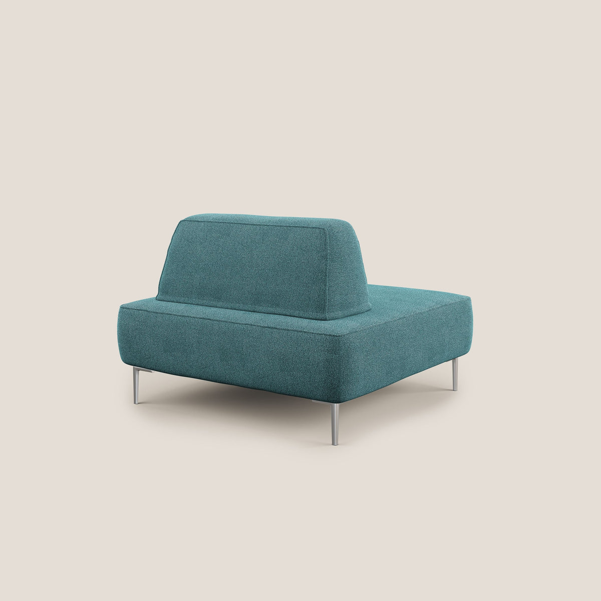 Newton poltrona modulare con schienali movibili T07 azzurro - divitt.sbs
