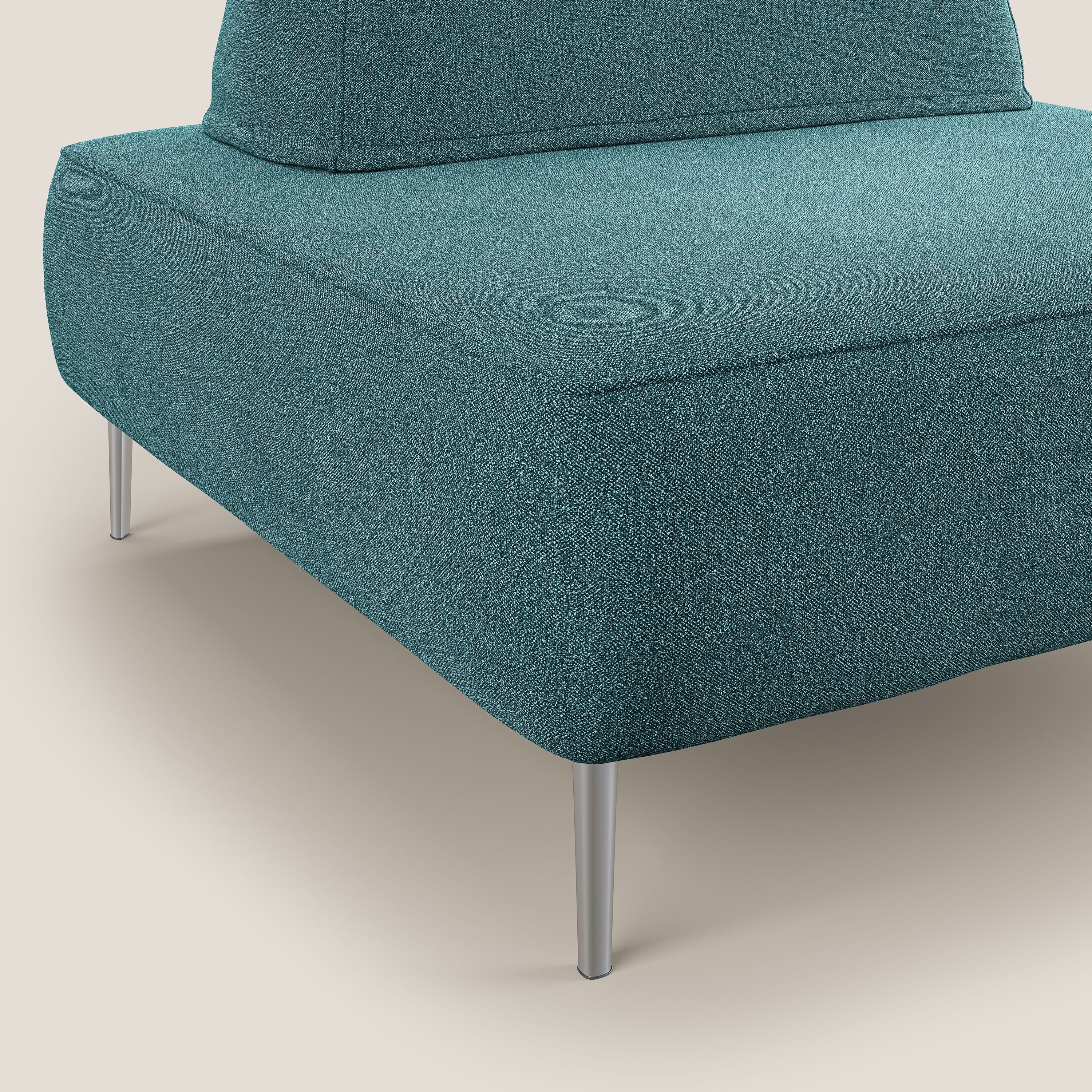 Newton poltrona modulare con schienali movibili T07 azzurro - divitt.sbs