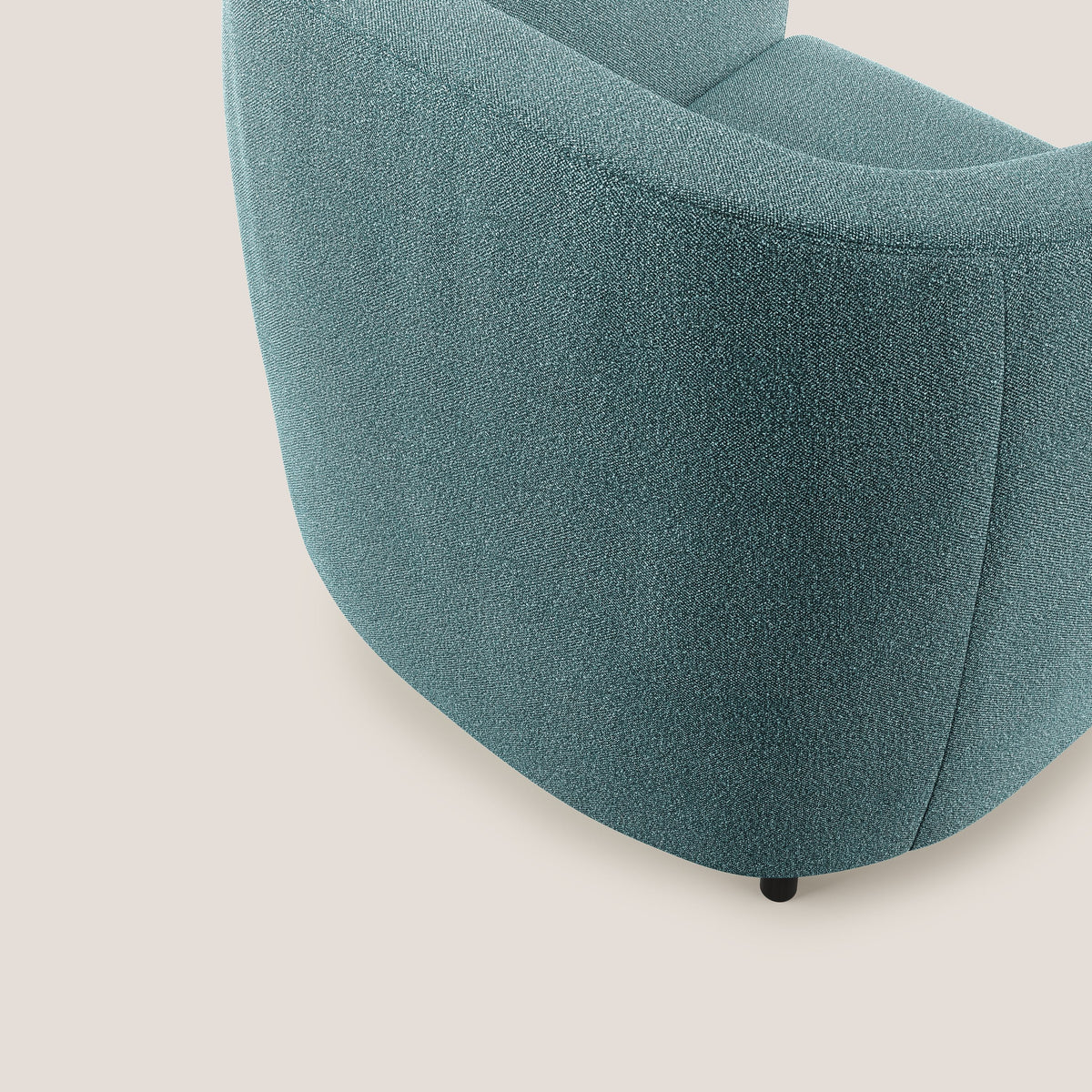 Pandora Poltroncina in morbido tessuto bouclé impermeabile T07 azzurro - divitt.sbs