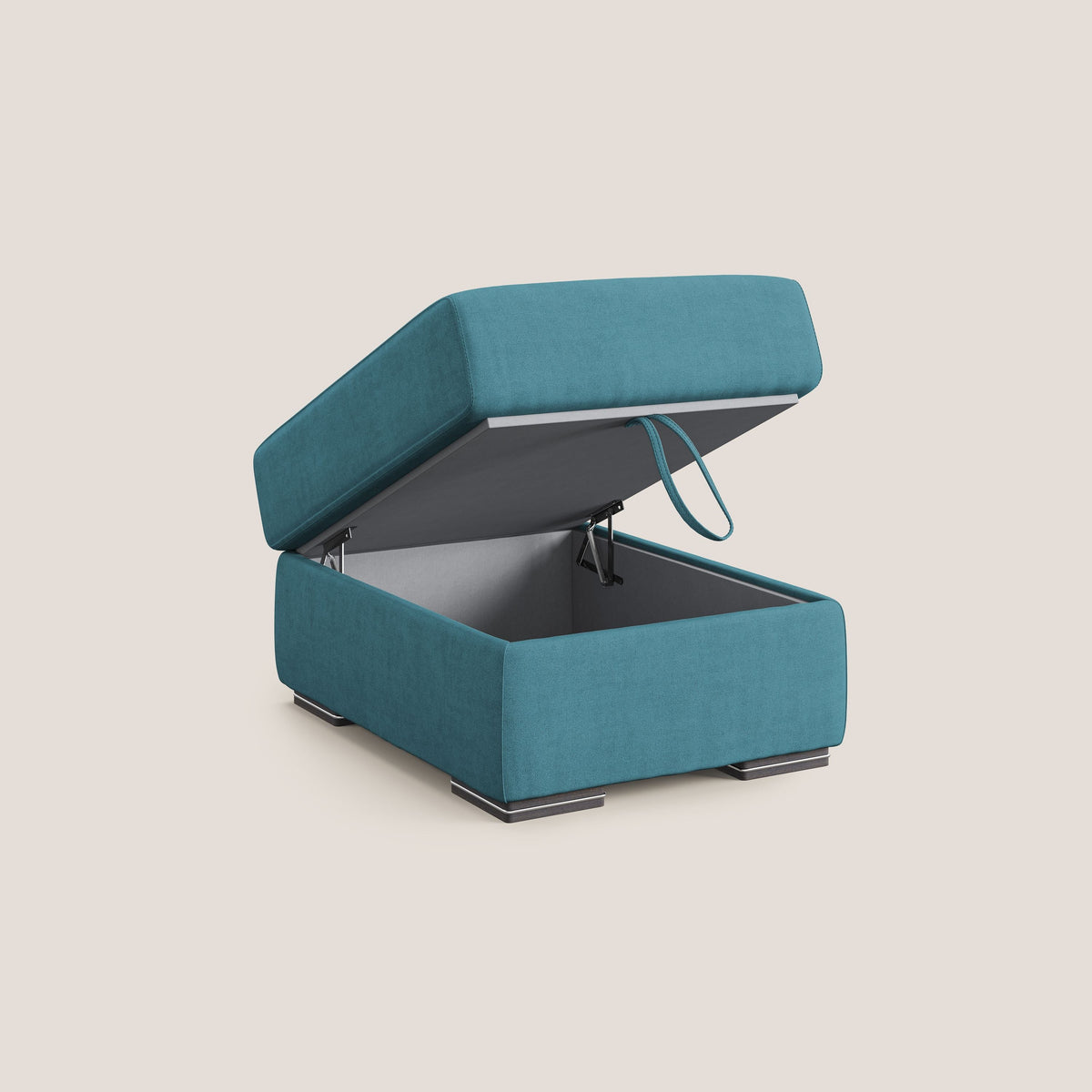 Sun pouf apribile contenitore in tessuto impermeabile T02 azzurro - divitt.sbs