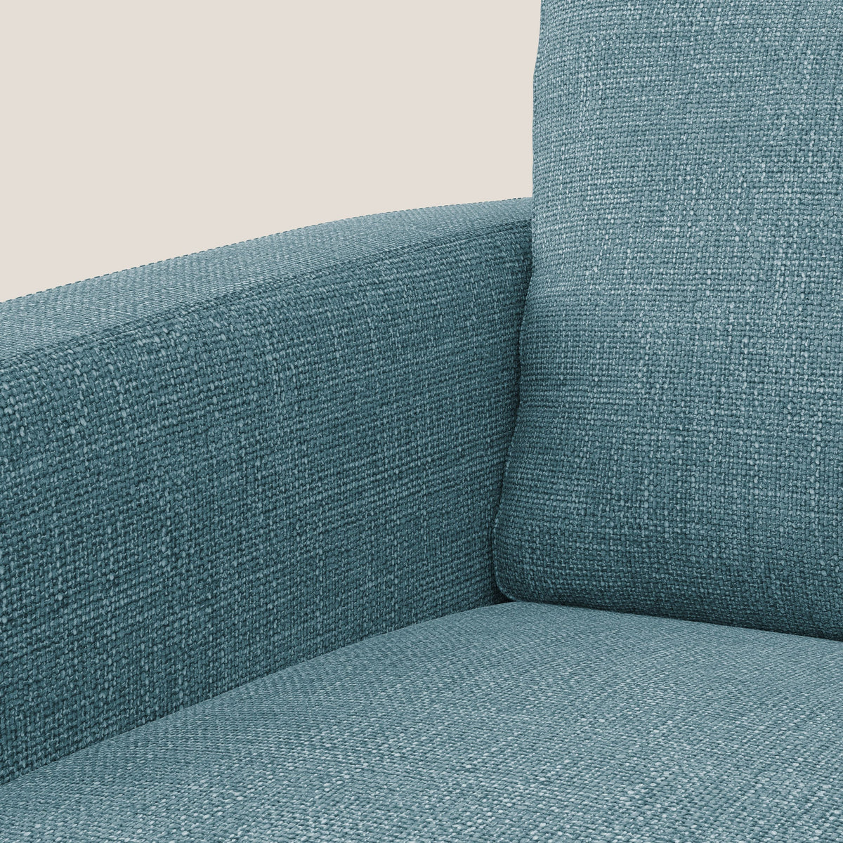 Orione Poltroncina in morbido tessuto impermeabile ad intreccio T06 azzurro - divitt.sbs