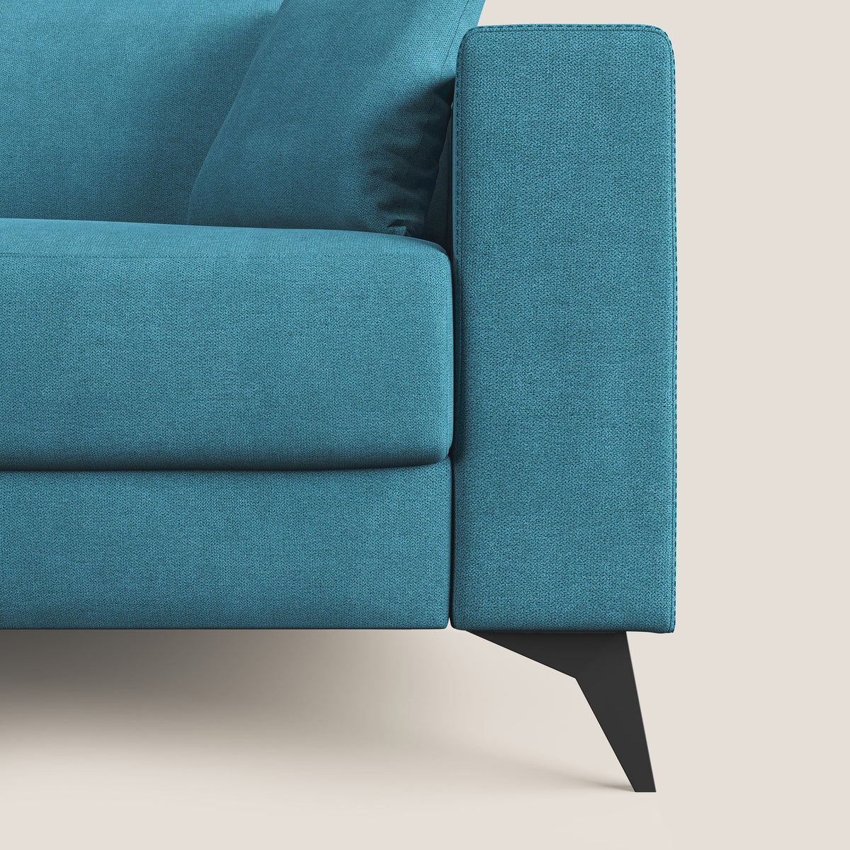 Pegaso divano letto con poggiatesta reclinabili e rivestimento T02 azzurro - divitt.sbs