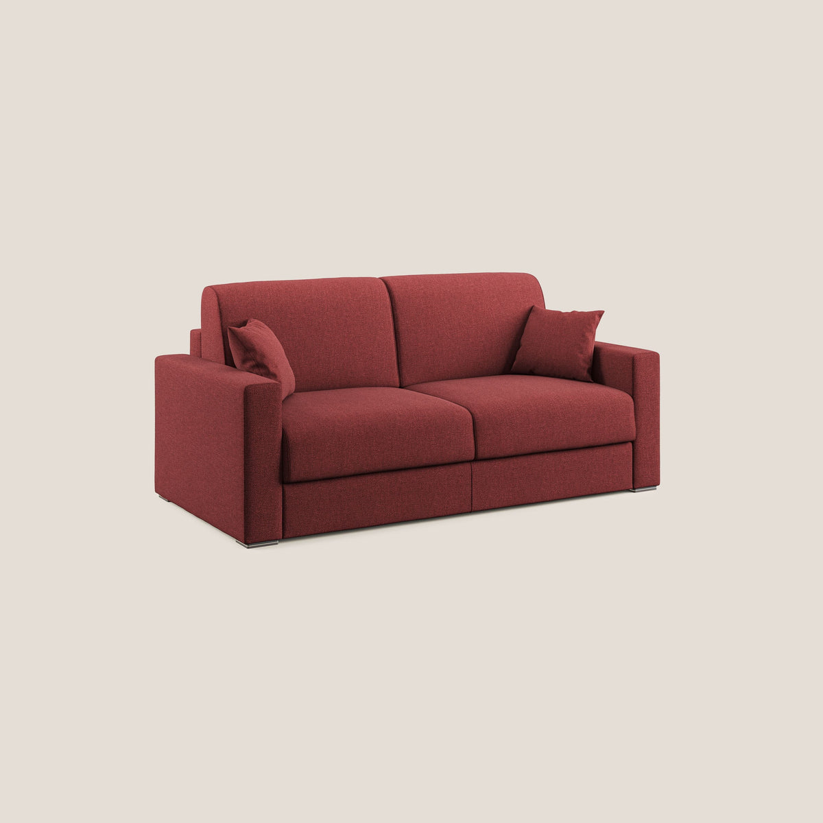 Best Divano letto matrimoniale in tessuto smacchiabile QuickClean T08 rosso - divitt.sbs