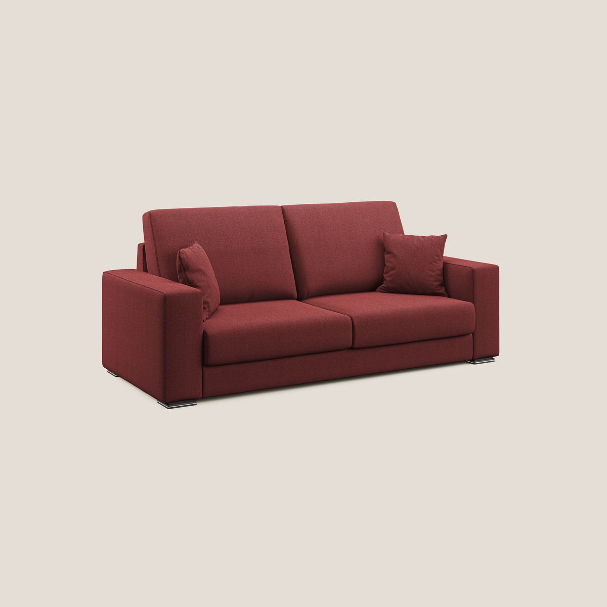 Marte divano in tessuto smacchiabile impermeabile T08 rosso - divitt.sbs