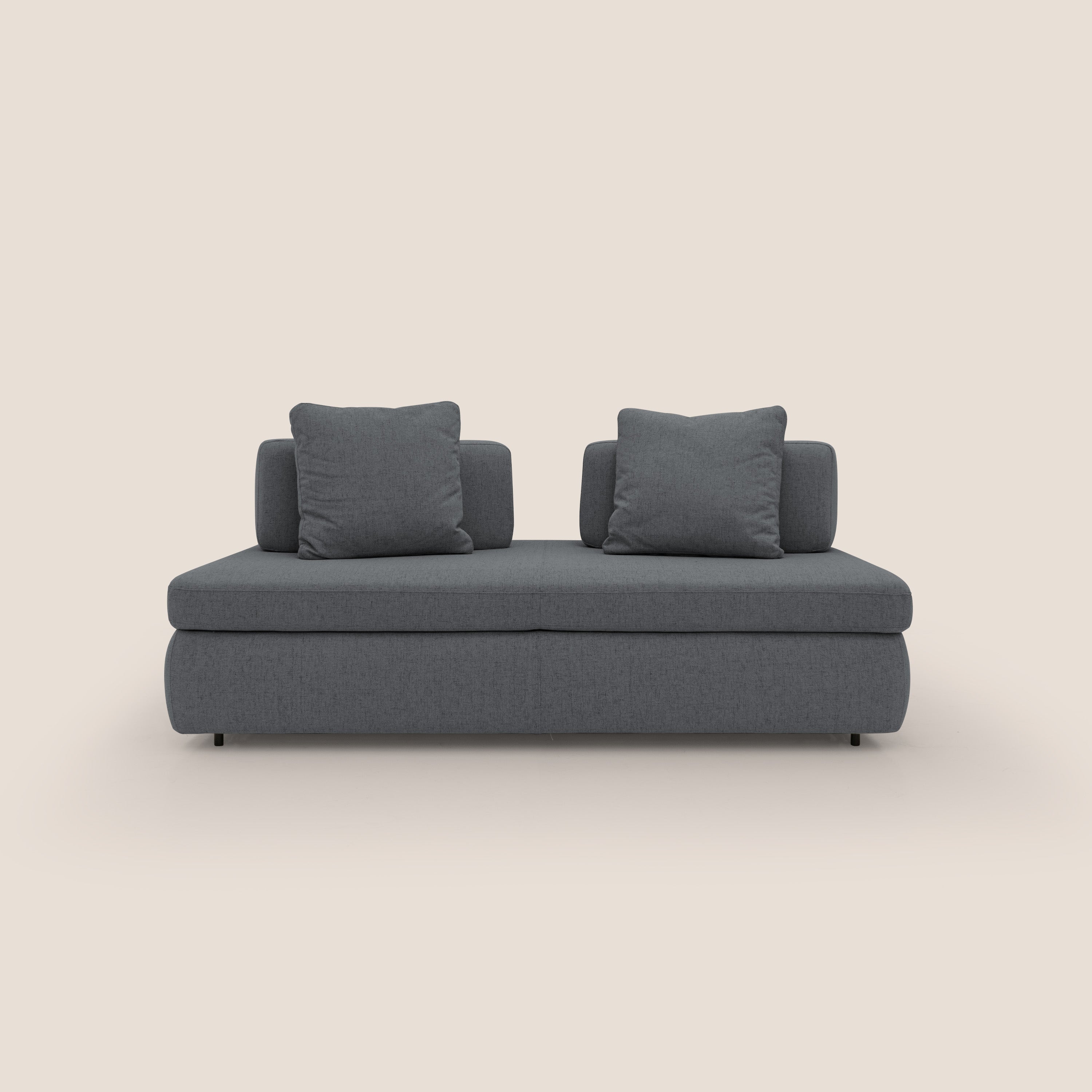 Gransasso Divano letto matrimoniale dal DESIGN innovativo in tessuto impermeabile T03 antracite - divitt.sbs