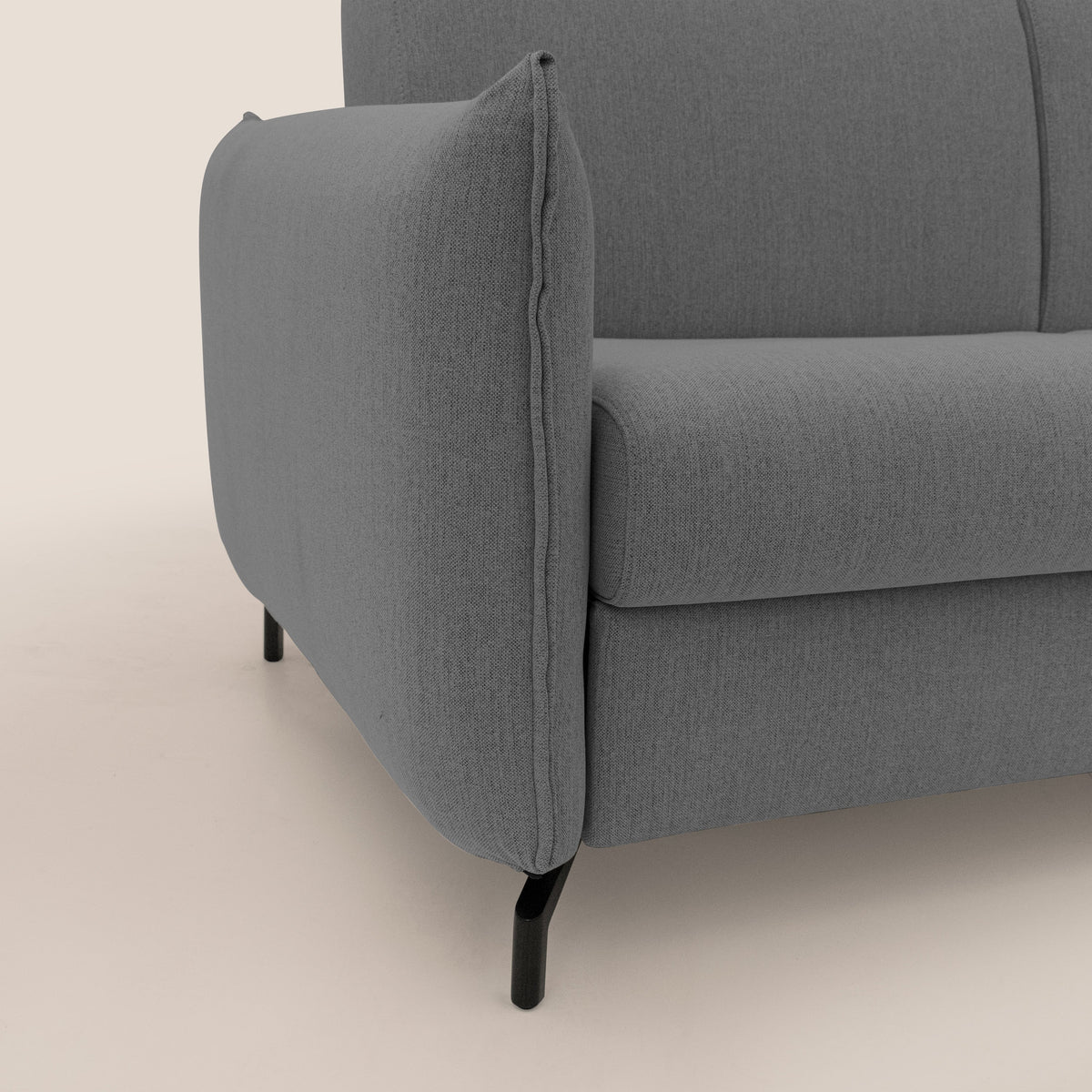 Scarlet divano letto in tessuto misto cotone impermeabile T19 antracite - divitt.sbs