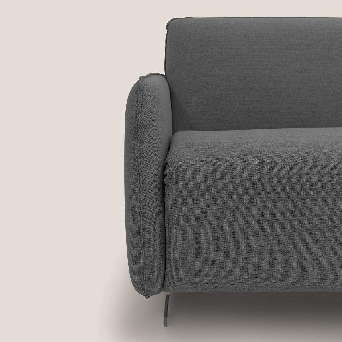 Texas Divano letto matrimoniale moderno in tessuto impermeabile T19 antracite - divitt.sbs