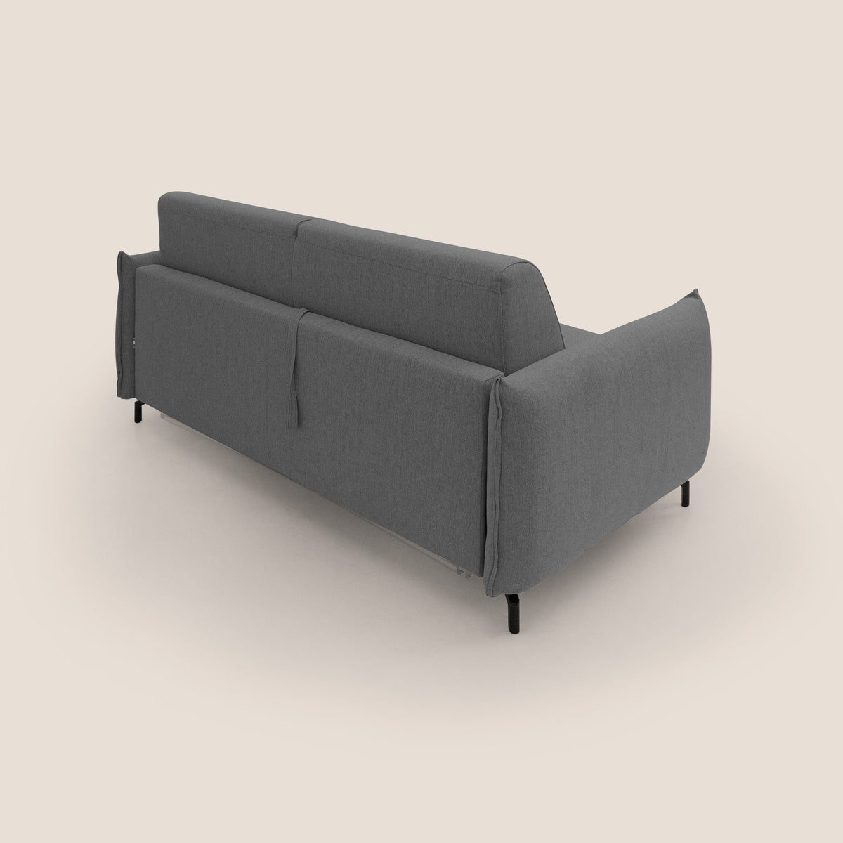 Scarlet divano letto in tessuto misto cotone impermeabile T19 antracite - divitt.sbs
