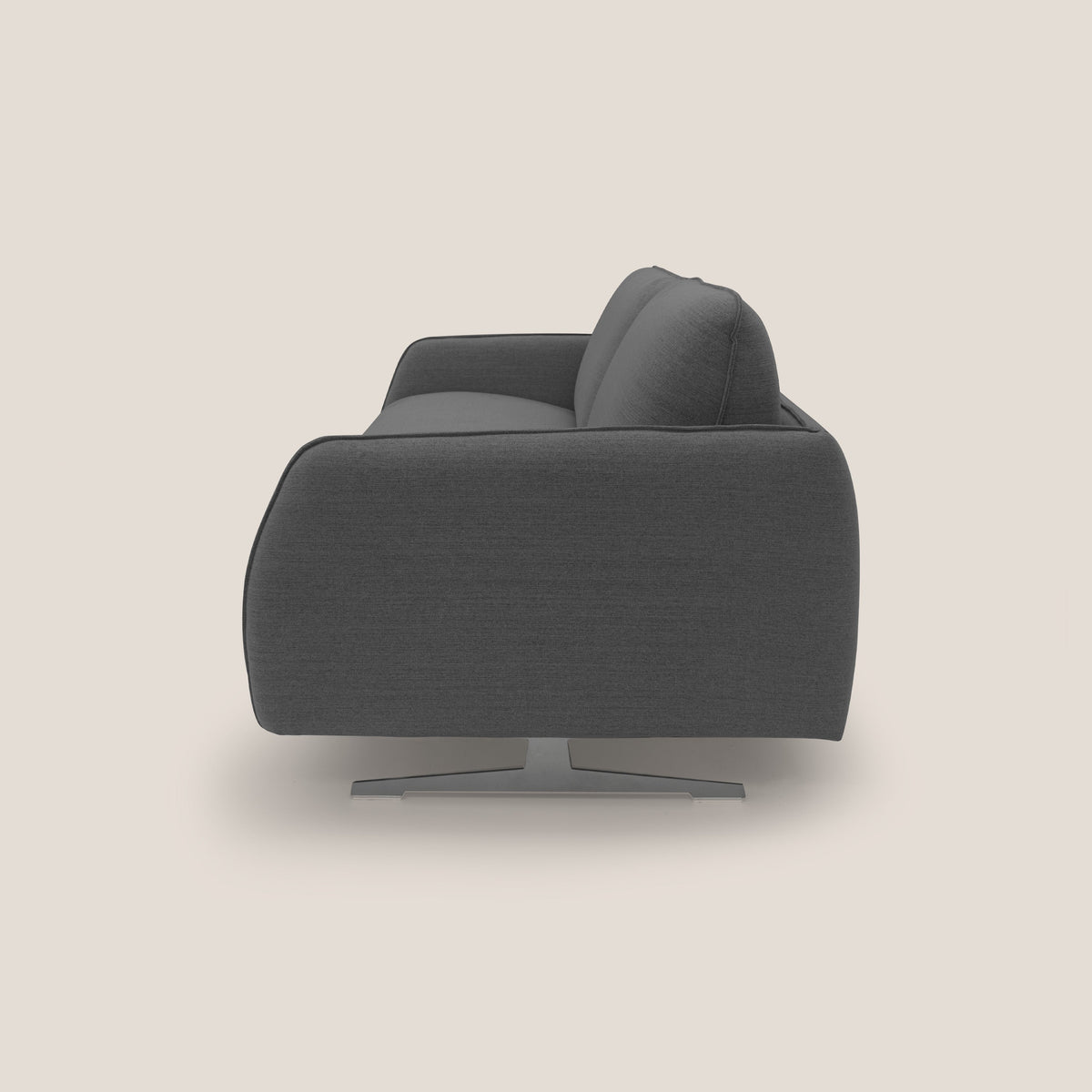 Texas Divano letto matrimoniale moderno in tessuto impermeabile T19 antracite - divitt.sbs