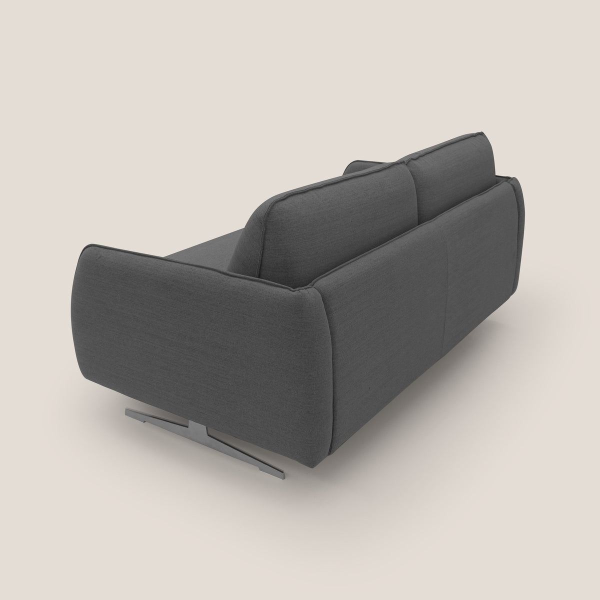 Texas Divano letto matrimoniale moderno in tessuto impermeabile T19 antracite - divitt.sbs