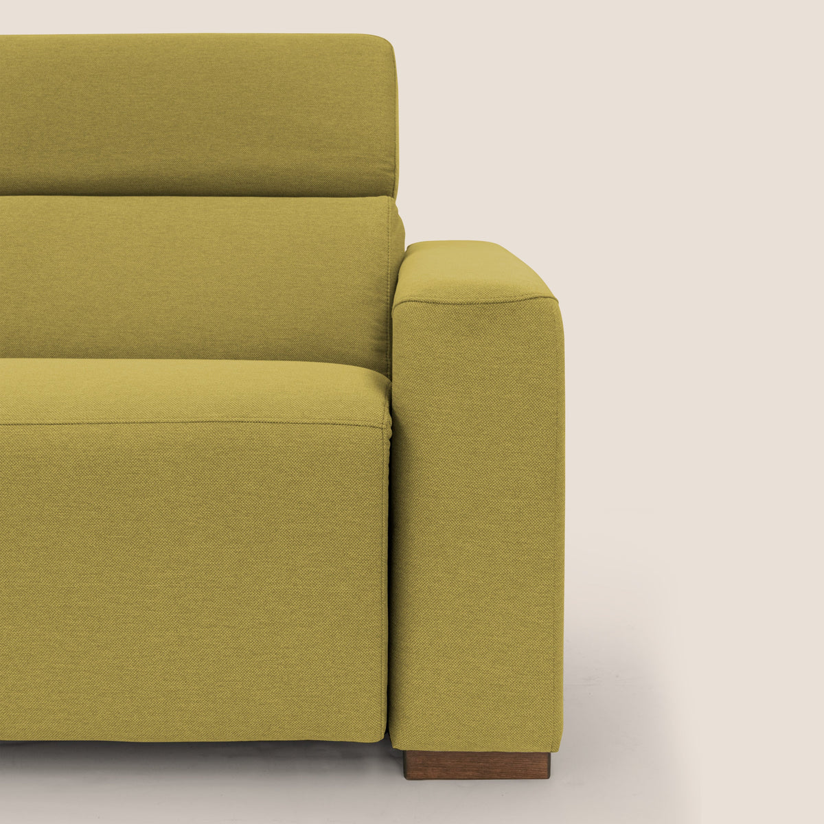 Poseidon divano letto + relax elettrico in tessuto smacchiabile impermeabile T05 giallo - divitt.sbs