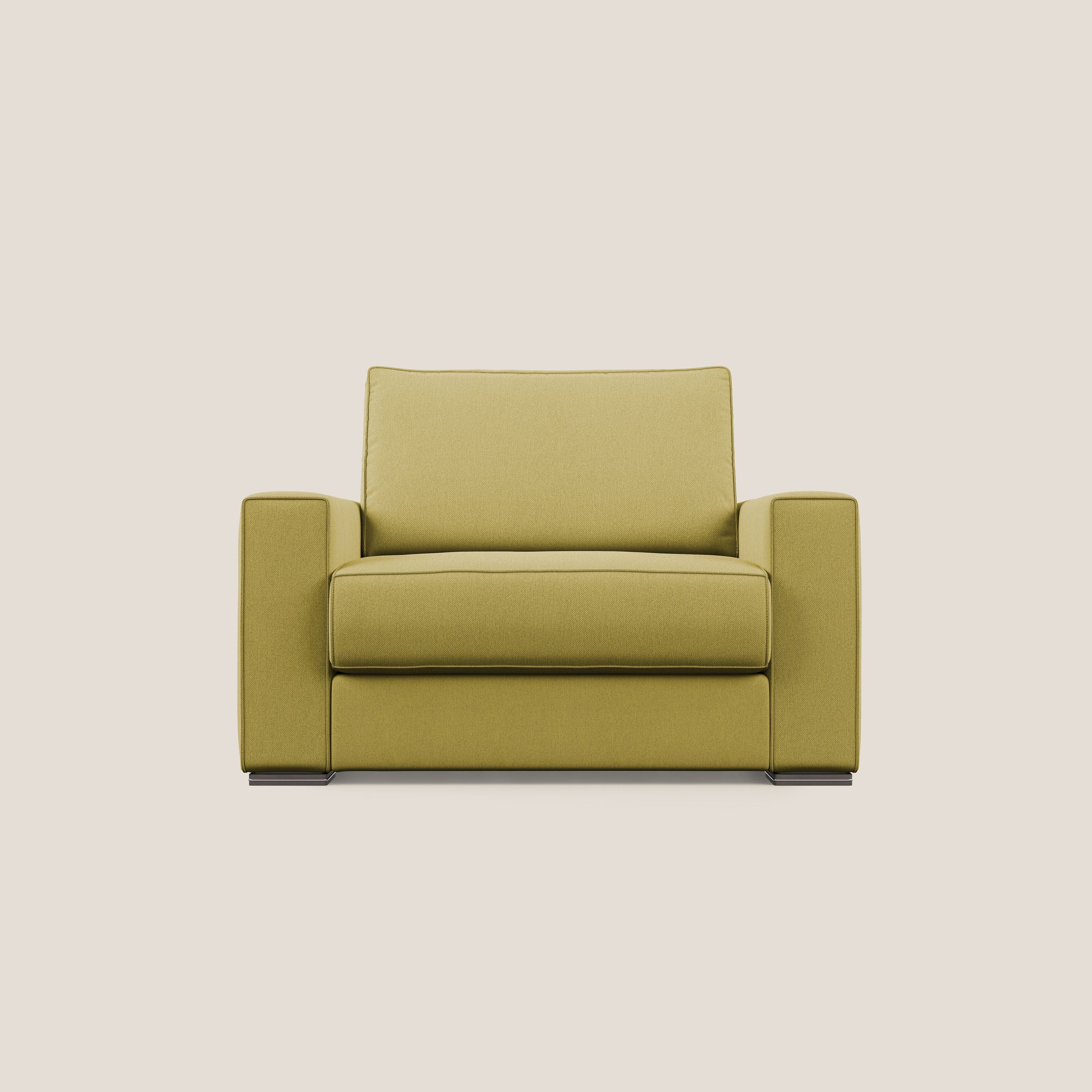 Dream poltrona letto in tessuto smacchiabile T05 giallo - divitt.sbs