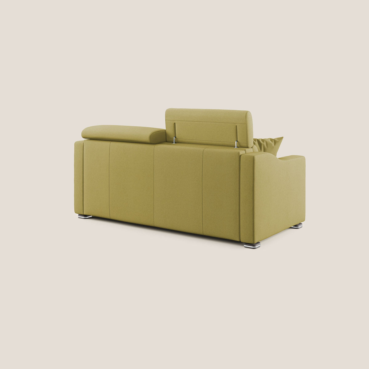 Amber divano letto matrimoniale in tessuto smacchiabile T05 giallo - divitt.sbs