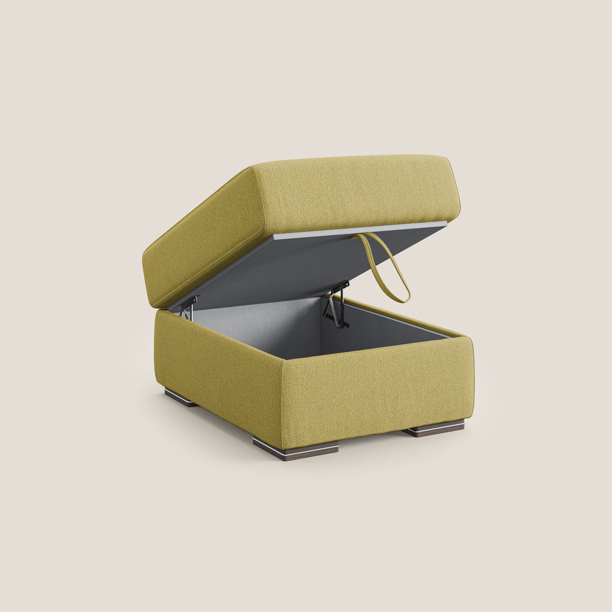 Sun pouf apribile contenitore in tessuto smacchiabile ad acqua T05 giallo - divitt.sbs