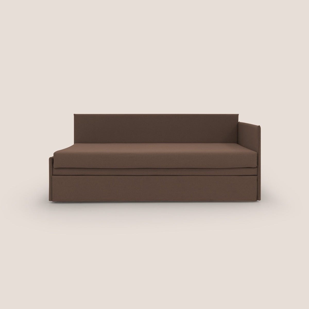 Durini Divano duplex con doppio letto in tessuto simil cotone impermeabile T13 marrone - divitt.sbs