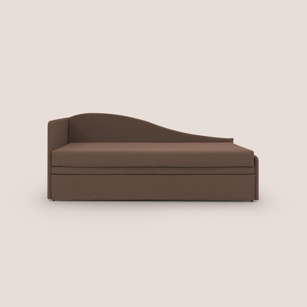 Nolo Divano duplex con doppio letto in tessuto simil cotone impermeabile T13 marrone - divitt.sbs