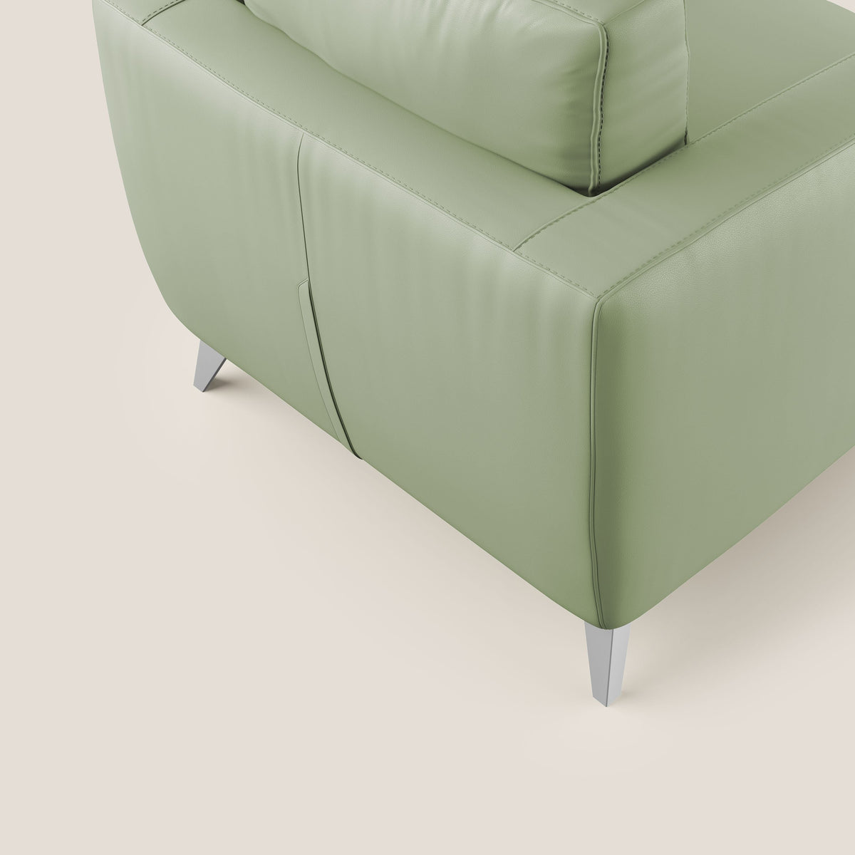 Orione Poltroncina in ecopelle moderna e impermeabile T04 verde - divitt.sbs