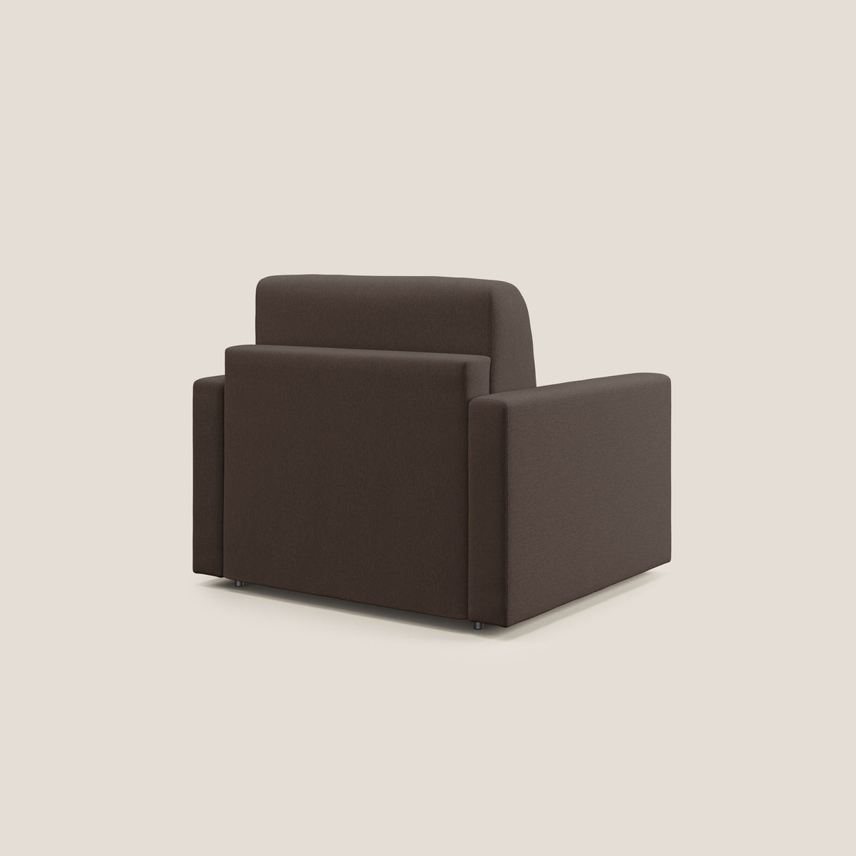 Chris poltrona letto in tessuto impermeabile T13 marrone - divitt.sbs