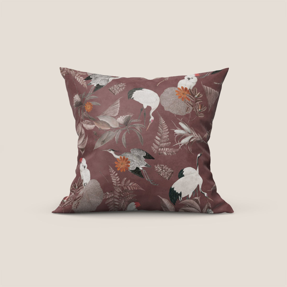 Cacadou elegante collezione di cuscini a fantasia in velluto impermeabile rosso - divitt.sbs