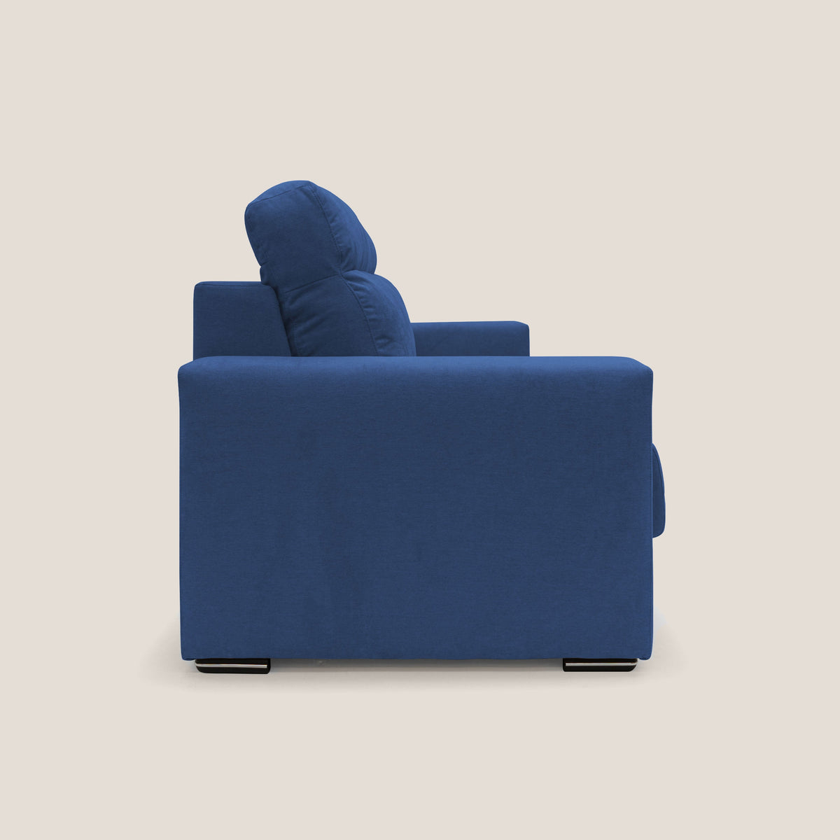 Nikita Divano letto matrimoniale con schienale morbido alto e rivestimento T02 blu - divitt.sbs