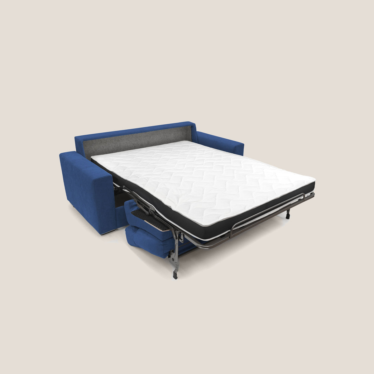 Nikita Divano letto matrimoniale con schienale morbido alto e rivestimento T02 blu - divitt.sbs