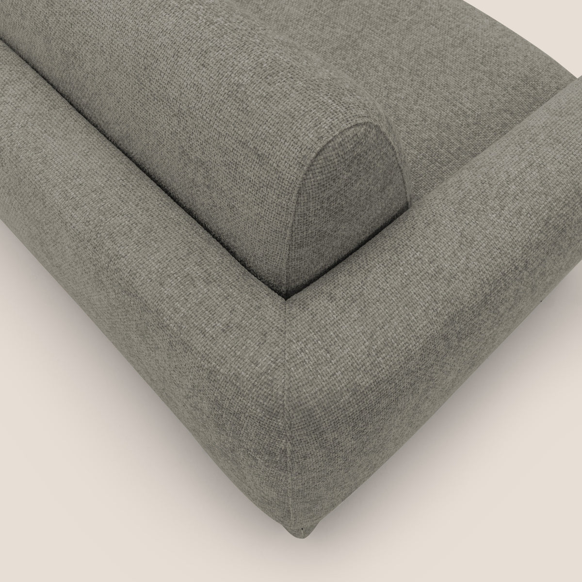 Happy Divano letto matrimoniale con materasso h18 cm in tessuto impermeabile T10 talpa - divitt.sbs