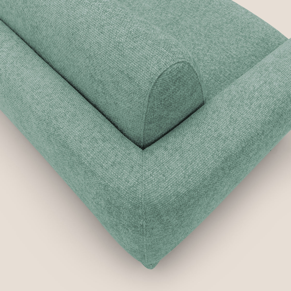 Happy Divano letto matrimoniale con materasso h18 cm in tessuto impermeabile T10 salvia - divitt.sbs