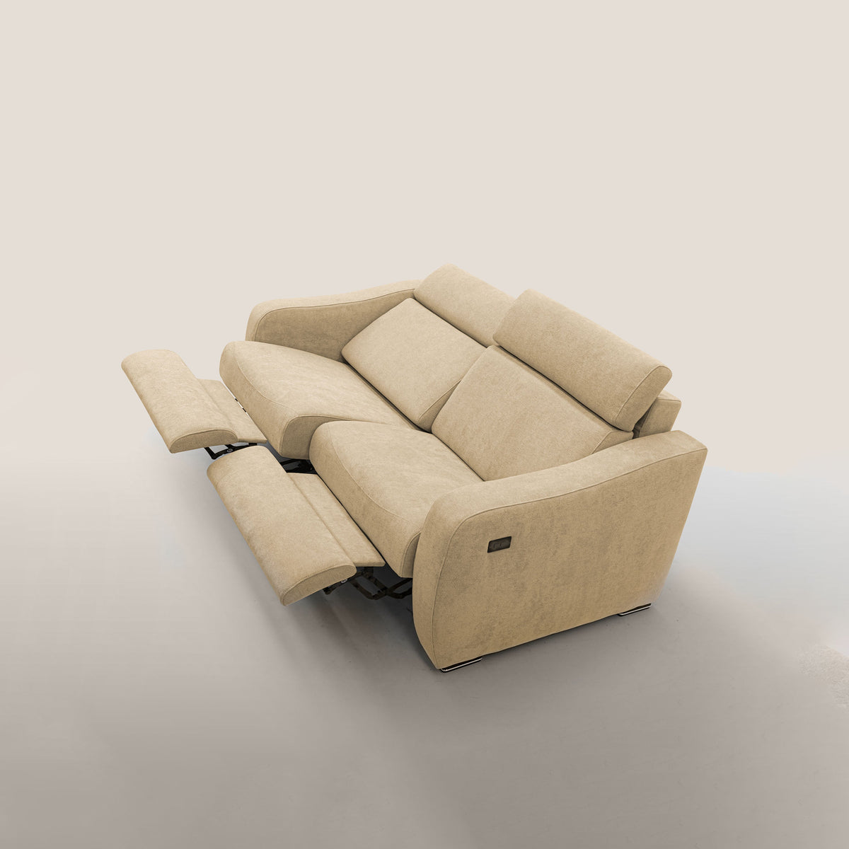 Gummy Divano con meccanismo relax elettrico beige - divitt.sbs