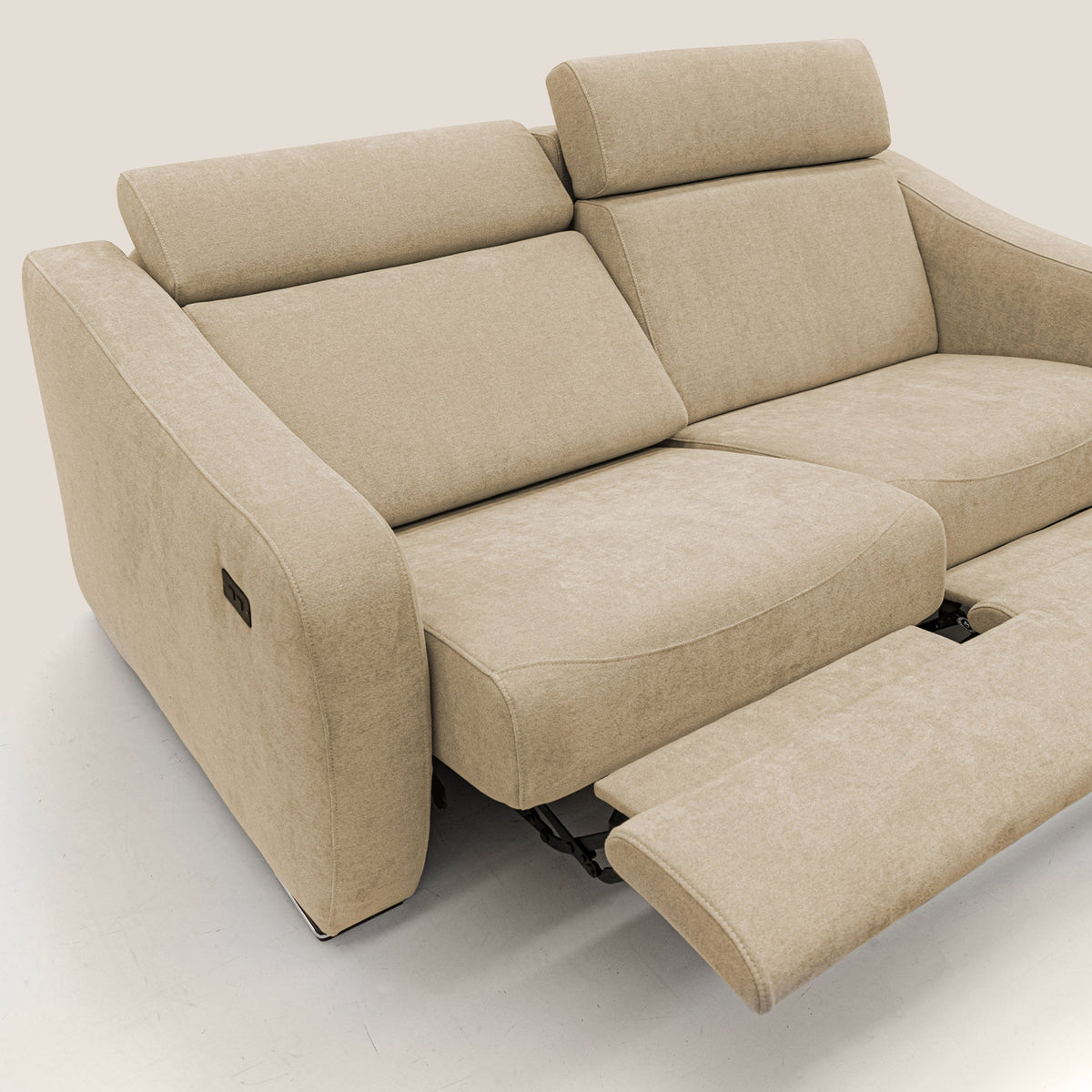 Gummy Divano con meccanismo relax elettrico beige - divitt.sbs
