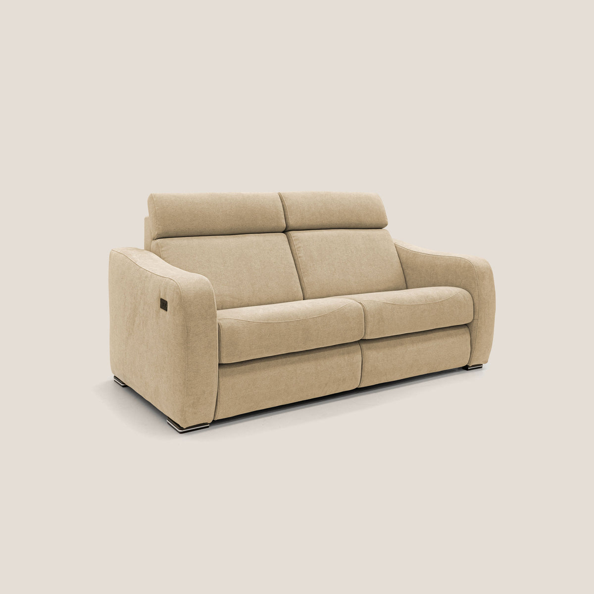 Gummy Divano con meccanismo relax elettrico beige - divitt.sbs