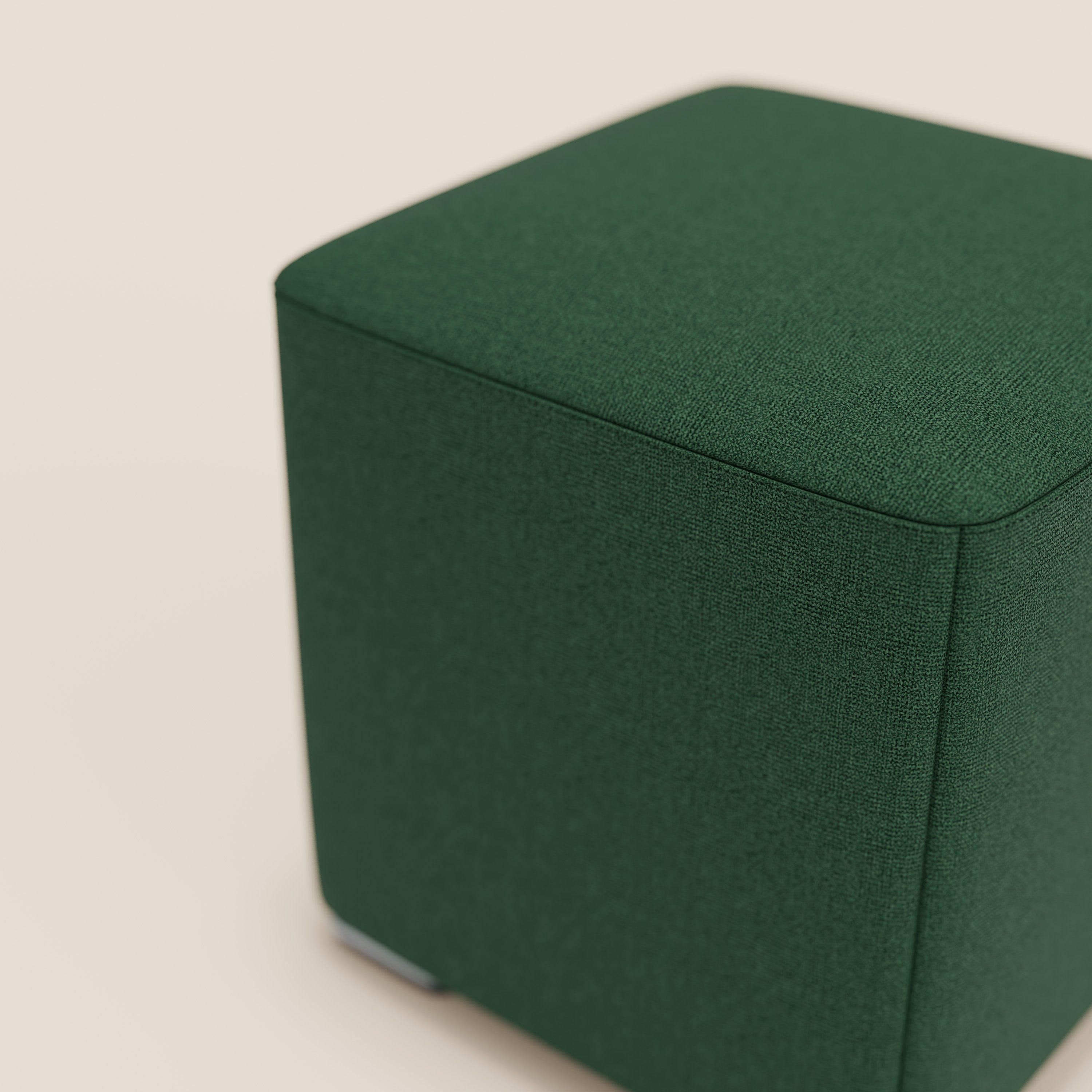 Cube pouf in tessuto morbido impermeabile T08 VERDE - divitt.sbs