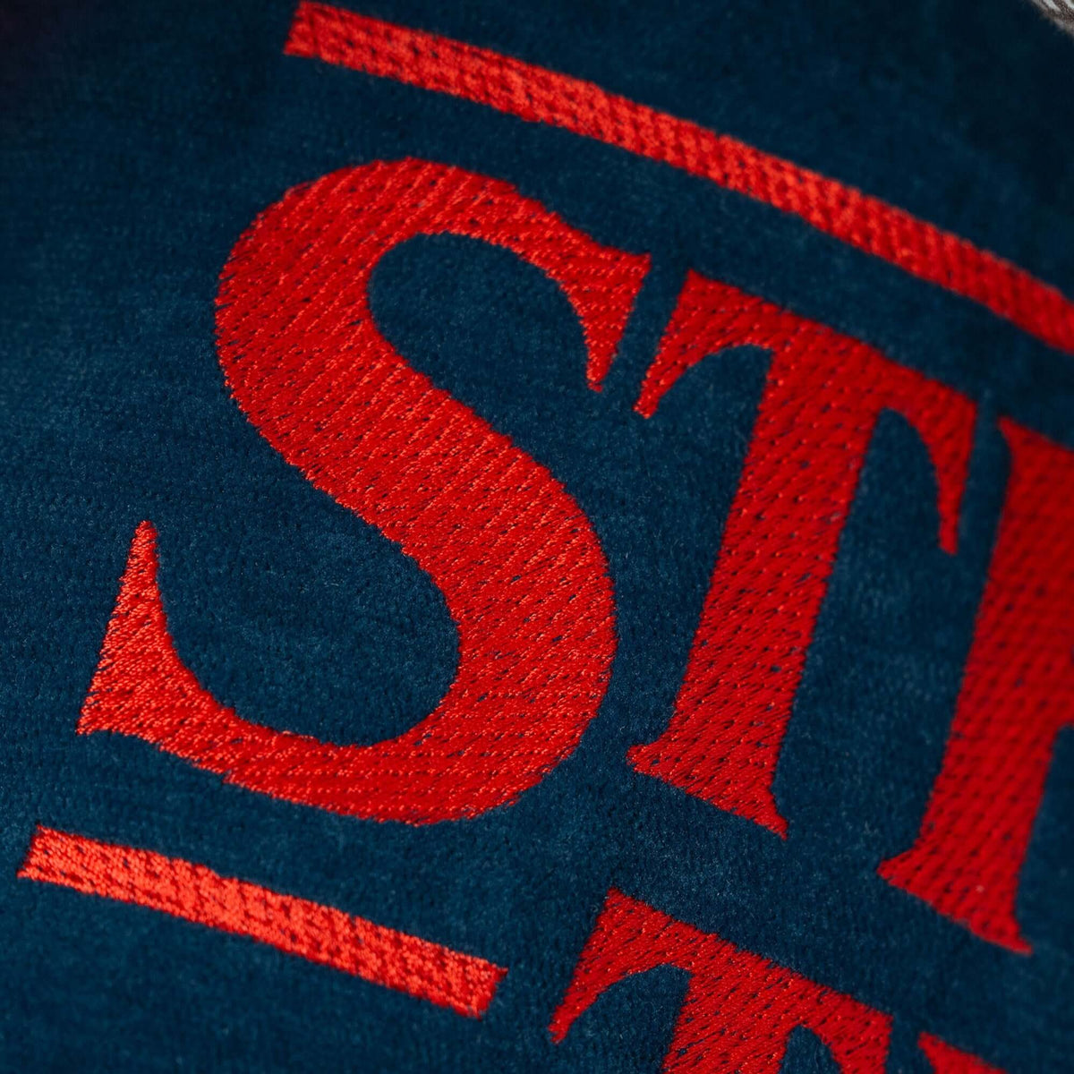 Cuscino Stranger Things Limited Edition con Ricamo – tessuto smacchiabile 45x45 blu - divitt.sbs