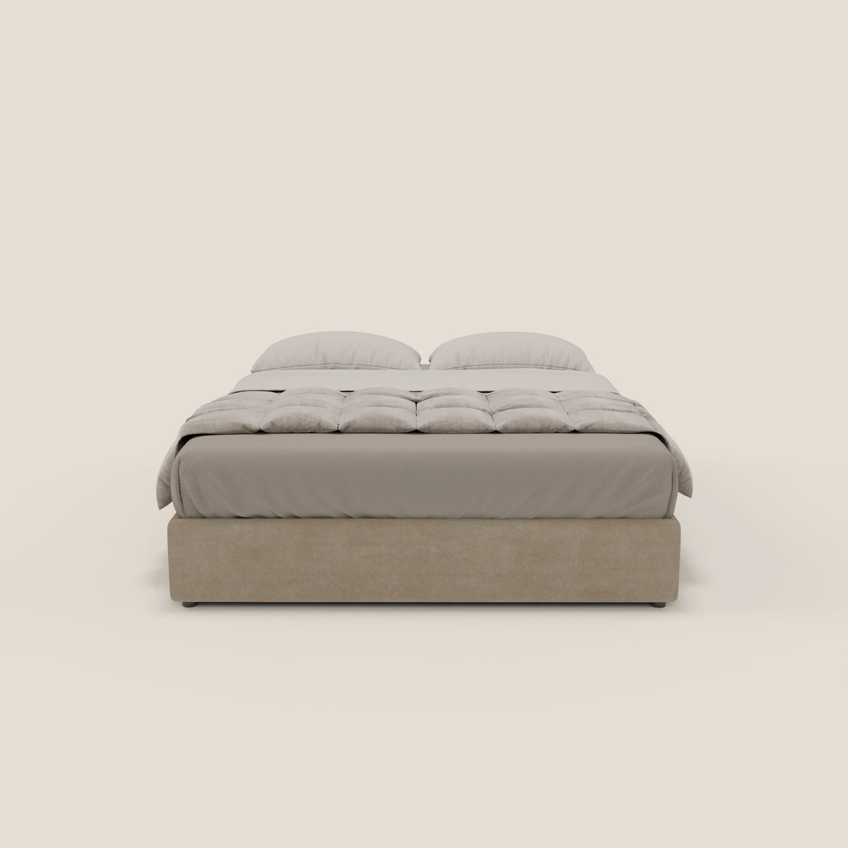 Ina sommier con ampio contenitore in microfibra smacchiabile ed impermeabile T11 - divitt.sbs